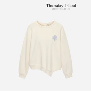 [Thursday Island]  뒷트임 포인트 스웻셔츠(T232MST532W)