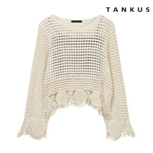 정상가:59,000원 ㅣ 크로쉐 태슬 탱크탑 세트 니트 (TX2KP011L0)