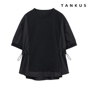 정상가:69,000원 ㅣ 사이드 스트링 언발 티셔츠 (TX2TS007L0)