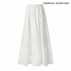 정상가:69,000원 ㅣ [미니멈 에브리데이]엠보 플라워 밴딩 스커트 (EB2WH019D)