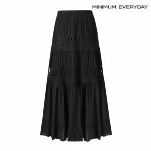 정상가:69,000원 ㅣ [미니멈 에브리데이]펀칭 레이스 밴딩 프릴 스커트 (EB2WH020D)