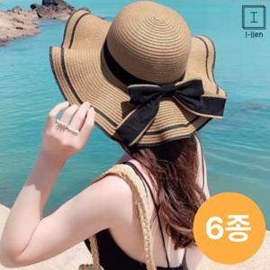 [아일렌]무배 자외선 차단 바캉스 비치모자 썬캡 6종