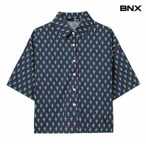 정상가:59,000원 ㅣ 프린팅 자가드 카라 셔츠 (BX2BL015L0)