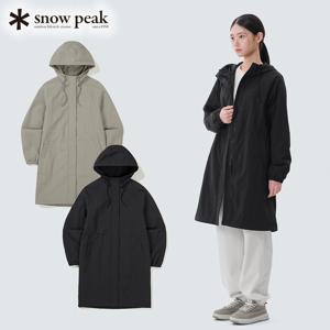 스노우피크 캠플 여성 롱 자켓 S25ZWCWB15 피크캠핑