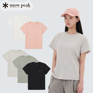 스노우피크 에코 퀵드라이 여성 베이직 반팔 티셔츠 S25MWTTS13 피크캠핑