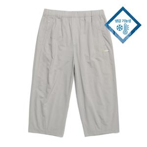 쿨링 7부 배기팬츠 OAK BEIGE N242MPT090