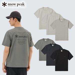 스노우피크 씬테크 베이직 반팔 티셔츠 S25MUSTS31 피크캠핑