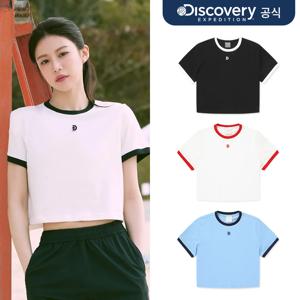 우먼스 크롭 링거 반팔티셔츠 4종 택1   DWRS97043-SET