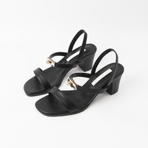 신난다슈 여성 슬링백 샌들 힐 6cm 여름 메리제인 발편한 통굽 BS25008 블랙