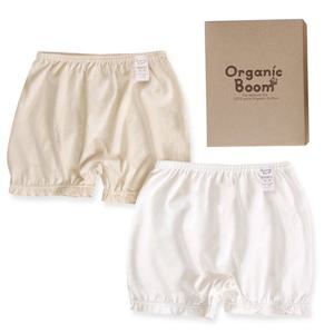 오가닉붐_착한 유기농  무형광 여아 사각 팬티 세트 90호까지