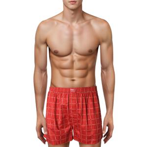 휠라언더웨어 60수 주자 로고 체크 나염 트렁크 TKG3612MDRD