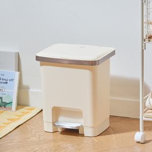 EKO 심플큐빅 15L 무소음 페달 휴지통 인테리어 종량제 냄새차단