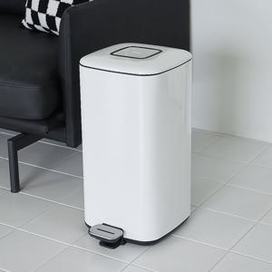 EKO 글로시큐브 20L 무소음 페달 휴지통 인테리어 종량제 냄새차단