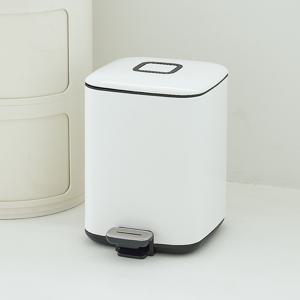 EKO 글로시큐브 6L 무소음 페달 휴지통 인테리어 종량제 냄새차단