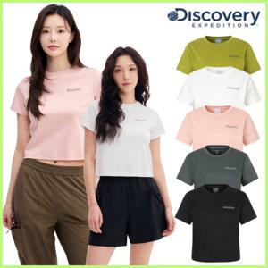 [디스커버리] DWRS92053 여성 슬림크롭 반팔티셔츠