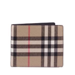[BURBERRY] 빈티지 체크 E 캔버스 반지갑 8049601