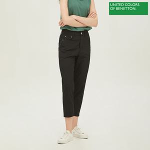 코튼 밴딩 데님 팬츠 BADPB4331_BK