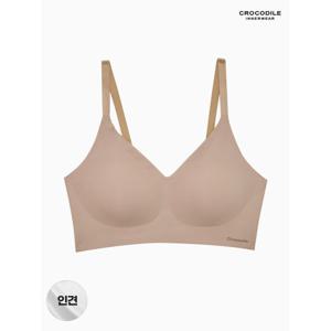 [하프클럽/크로커다일 이너웨어]쿨 인견 에어홀 스트랍 감탄브라 1종 베이지