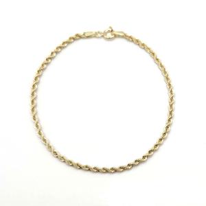 [GB] 이태리 할로우 로프 체인 14K GOLD 팔찌 LWB24036G