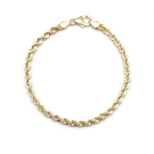 [GB] 이태리 할로우 로프 체인 14K GOLD 팔찌 LWB24037G