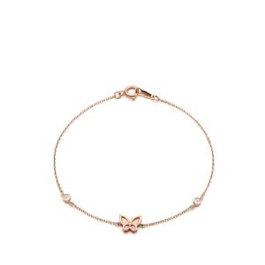 [GB] 핑크자개 나비 18K GOLD 팔찌 LWT18020T