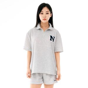 벨라도나 여성 지퍼 카라 스포츠 캐주얼 이니셜 N 포인트 셋업 TEN23-5SETW5