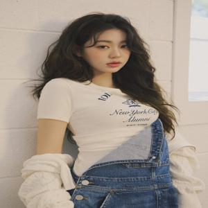 [정상가 69,000원]여성 크레스트 링거 티셔츠 T32F1TTO37TWT1