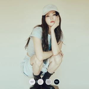 여성 여름 라운드넥 코튼 스판 슬림핏 크롭 면 프린트 반팔 티셔츠 395515