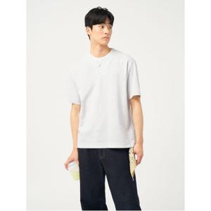 레이어드 라운드 반소매 티셔츠  아이보리 (BC5342C110)