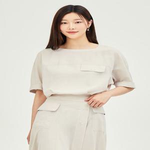 [JJ지고트]니트 배색 돌먼 슬리브 블라우스GP5A0BLJ41