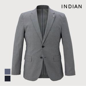 INDIAN  조직감 면혼방 써커 셋업자켓_MIVFAYM2471