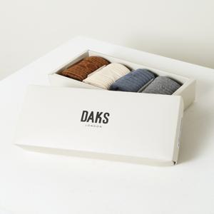[선물포장/쇼핑백동봉] 면혼방 혼합짜임 여성장목 4족 세트 DBSS4F700