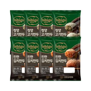 비비고 청양고기만두 200g x4개+진한김치만두 200g x4개