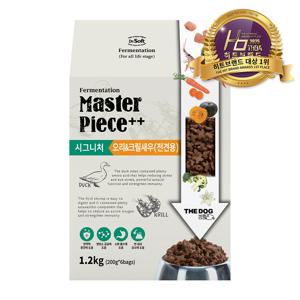 닥터소프트 시그니처 명작사료 오리&크릴새우 1.2kg + 바른 육포 1개 덤