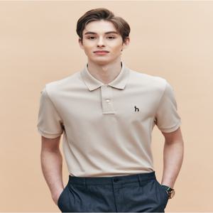 남성 HZTS5B403I2 [시즌오프][아이코닉] 베이지 반팔 피케 티셔츠