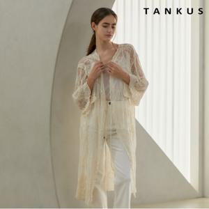 정상가:59,000원 ㅣ 레이스 자수 스트랩 롱 가디건 (TX2CD015L0)