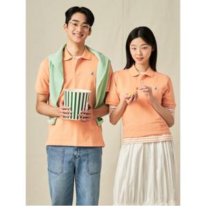[Essential] 수피마 코튼 피케 티셔츠 - 살몬핑크 (BC5242E119)