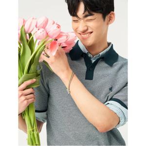 [빈폴솔솔니트] 투톤 칼라넥 니트  그린 (BC5351C32M)