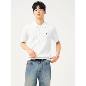 [빈폴솔솔니트] 케이블 칼라넥 니트  아이보리 (BC5451C400)