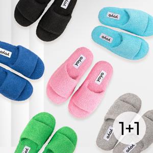[연예인착용]요요프로젝트 층간소음 방지 테리 룸 슈즈 1+1 6Color