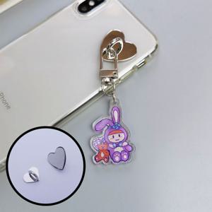 하트 핸드폰 키링 고리 고리줄 폰 꾸미기 부착 고리 케이스 걸이