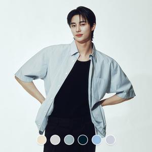 045511 변우석 포플린 반팔 셔츠