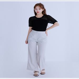 린넨라이크 세미와이드 슬랙스 RMTWE37R51
