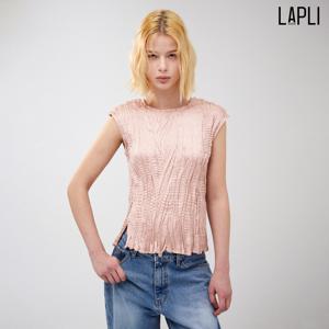 [최초가 119000원] 새틴 콘플리츠 블라우스_LPTSS025004