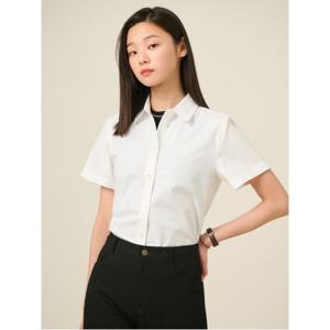 [25SS]옥스퍼드 반소매 셔츠  화이트 (BF5465C071)