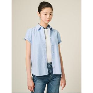 [25SS]옥스퍼드 반소매 셔츠  스카이블루 (BF5465C07Q)