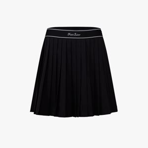 밴드 플리츠 스커트 (블랙)