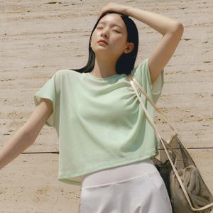 썬 드로우 크롭 커버업