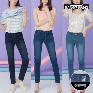 [최초가69,900원]  여성 썸머 슬림핏 스판 데님 3종택1