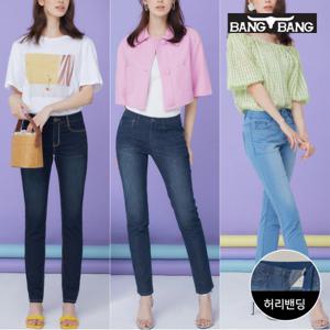 [최초가69,900원]  여성 썸머 슬림 스트레이트핏 스판데님 3종택1